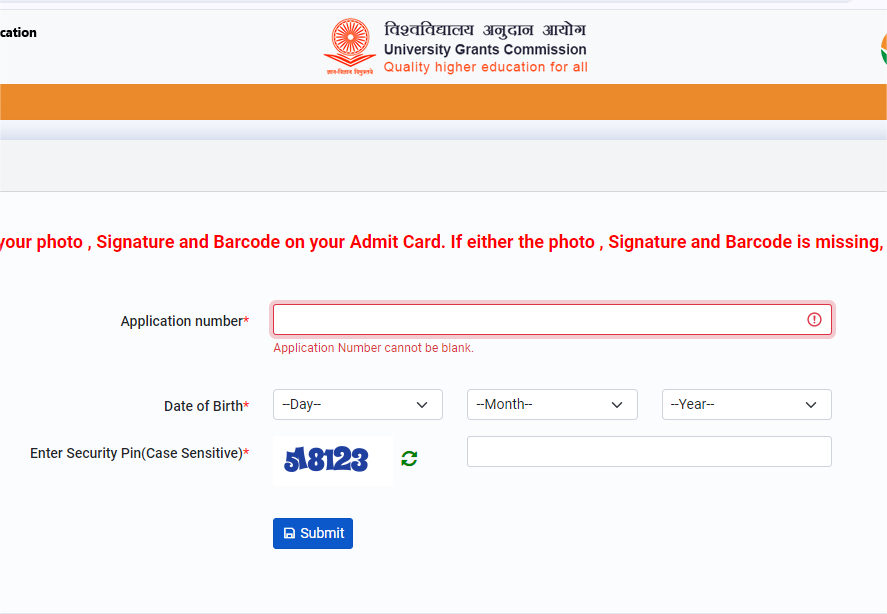 UGC NET June 2024 Admit Card 